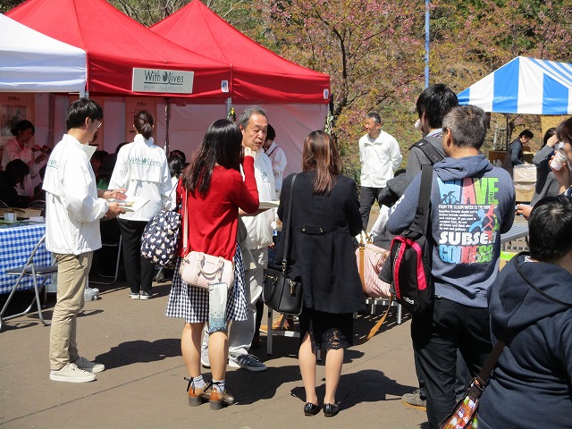 桜まつりイベントにＰＲブースを出店しました