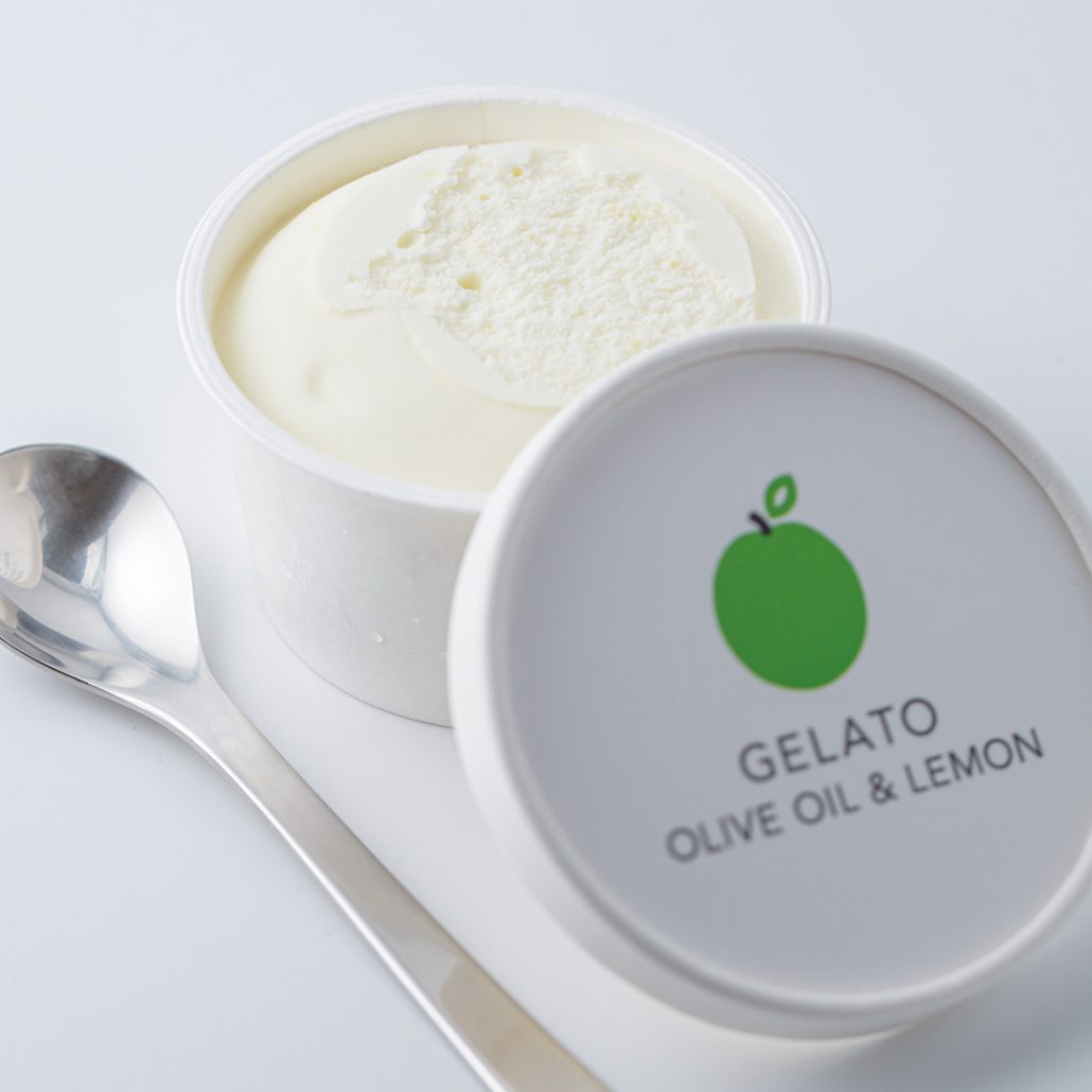 wIZU OLIVE新商品『伊豆産オリーブオイルとレモンのジェラート』好評発売中です